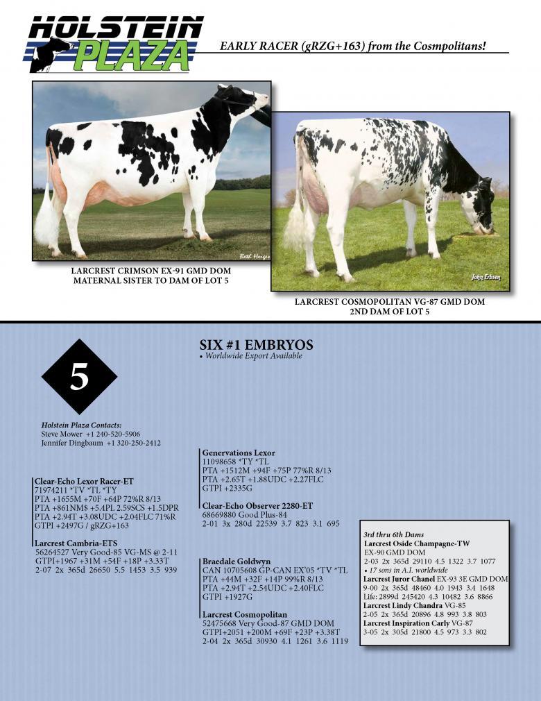 Datasheet for RACER x Larcrest Cambria