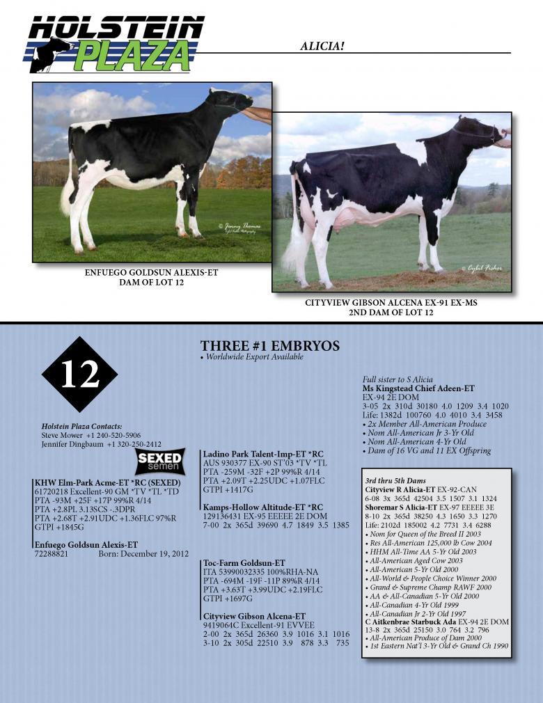 Datasheet for SEXED ACME *RC x Enfuego Goldsun Alexis