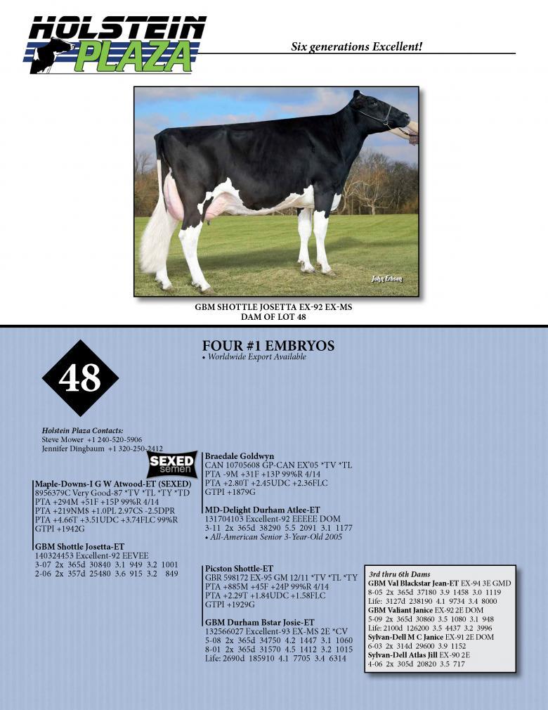 Datasheet for SEXED ATWOOD x GBM Shottle Josetta